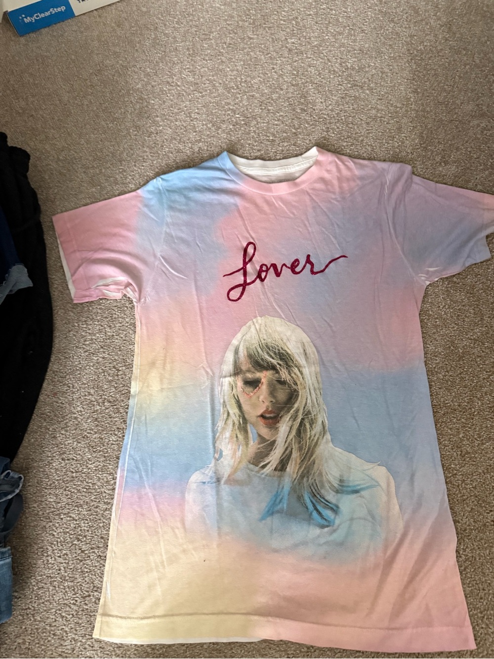 Taylor Swift Lover Gradient Graphic Tee with Portrait